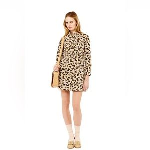 APC leopard print shift dress
